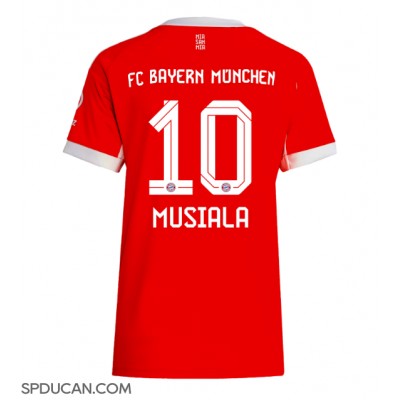 Zenski Nogometni Dres Bayern Munich Jamal Musiala #10 Domaci 2025-26 Kratak Rukav Zenski Nogometni Dres Bayern Munich Jamal Musiala #10 Domaci 2025-26 Kratak Rukav